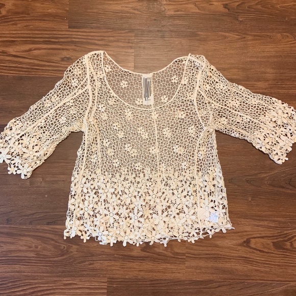 Free People Lace Top/Swim Cover-up - Picture 1 of 4